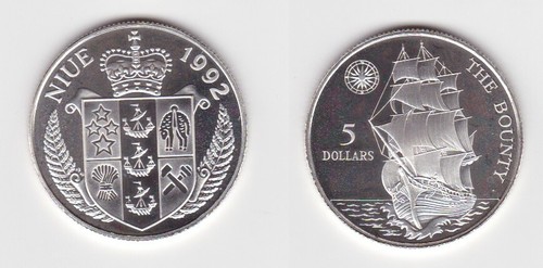 Dollar silber münze niue - 5,