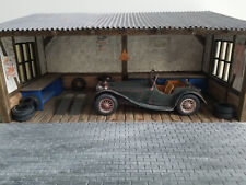 1:18 DIORAMA WERKSTATT SCHRAUBERBUDE SCHEUNE GARAGE OLDTIMER JAGUAR SCHEUNENFUND