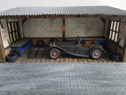 Diorama werkstatt - 1:18,