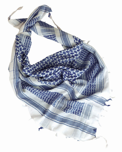 Shemagh blau weiß scarf - shemagh,