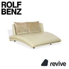 Rolf Benz 2800 Leder Liege Pistazie Beige Sofa Couch Daybed