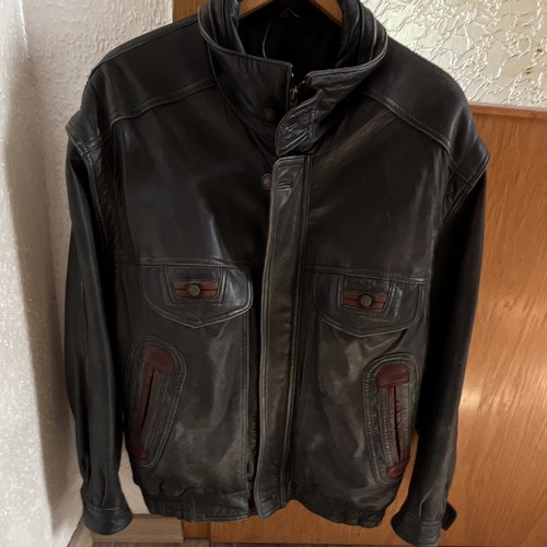 Herren leder jacke - herren, leder-jacke