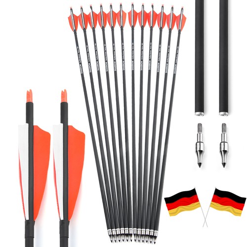 12pcs zoll carbonpfeile - 30,
