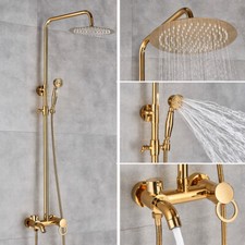 Gold duscharmatur duschset - gold,