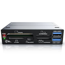 CSL USB 3.0 Multi-Cardreader Super Speed USB 3,5" Multi-Frontpanel Schwarz