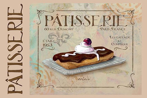 Holzschild 12x18 patisserie - holzschild, cm