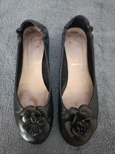 Ballerina Gr.39 Schwarz Leder gerne getragen was für Sammler & Liebhaber