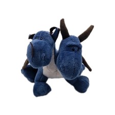 NICI Creatures Doppelkopf Drache Blau Stofftier Kuscheltier Plüsch ca. 22cm hoch