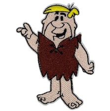 Barney Geröllheimer Fred Feuerstein Patch Aufnäher Bügelbild Flicken Applikation