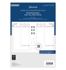 filofax Kalendereinlage 2026 A5 PROFESSIONAL   1 Tag / 1 Seite deutsch 26-68552