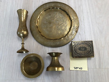 Messing Gefäße Teller Becher Dose Kerzenhalter Deko
