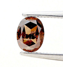 0.82tcw Red Brown Mix Farbe 6 MM Oval Rose Cut Diamant Natürlicher für Geschenk