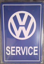Volkswagen VW Service Blechschild Werbung Reklame Auto Männer Werkstadt 30x20