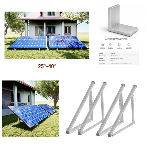 Solar aufständerung - 4x,