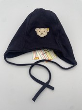 Steiff Mütze dunkelblau uni, Größe 45, Geschenk Geburt