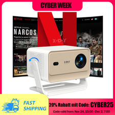 XGODY N6 Pro Netflix Official Video Beamer 4K HD Projektor Autofokus Whale OS TV