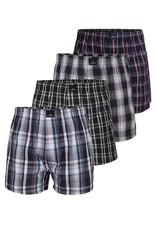 Götzburg Herren Boxershort blau 4er Pack - Vorteilspack - Baumwolle