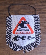 Eishockey Wimpel Rostock Piranhas Vintage