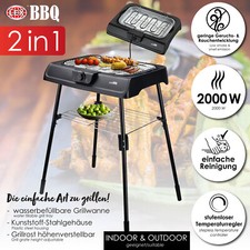 Elektrischer Tischgrill Standgrill 2000W Balkongrill Gartengrill Elektrogrill