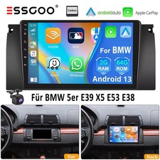 Für BMW 5er E39 X5 E53 7er E38 Android 14 Carplay Autoradio GPS NAVI +KAM 2+64GB