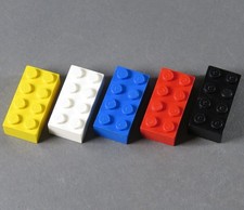 LEGO® 5x Sonderstein C Teststein Stein Brick RGB SW von Bayer  Test Stein selten