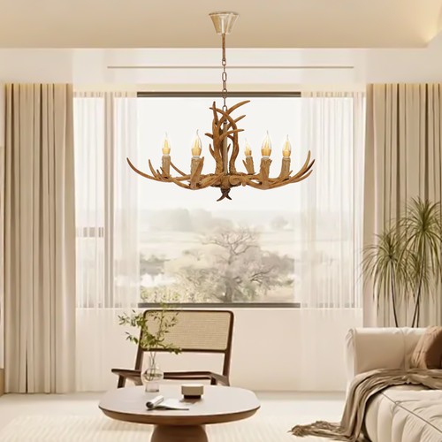 Kopf geweihlampe beleuchtung - 6-kopf,