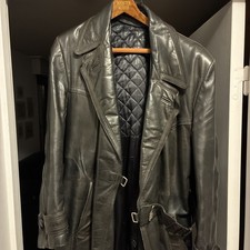 Alter Ledermantel Vintage 50er