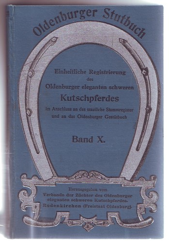 Oldenburger stutbuch band x - ,