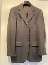 Luxus Kaschmir Sakko R. Caruso Sartoria Parma Gr. 50 grau schwarz Made in Italy