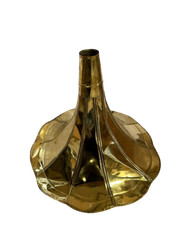 B WARE Trichter Grammophon Horn Gold Antik Gramophone