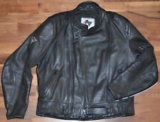 CYCLE SPIRIT MOTORRADJACKE MOTORRADLEDERJACKE  CAFERACER SCHRÄGREISSER  GR. 54
