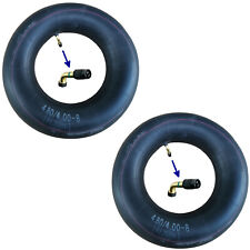 2x Schubkarrenschlauch 4.80/4.00-8 abgewinkelte Autoventile mit Ventilschlüssel