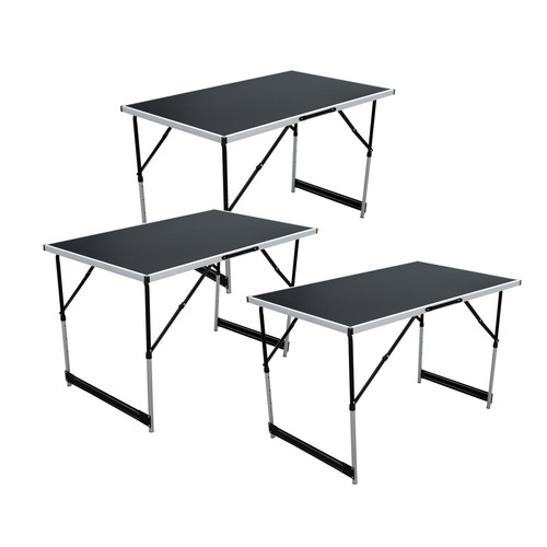3er set alu tappeziertisch - alu,