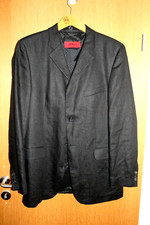 HUGO by BOSS sehr schönes LEINEN Sakko "Amico Grana" Gr. 50 schwarz sgt Zstd