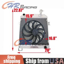 56MM ALUMINUM RADIATOR+fan for