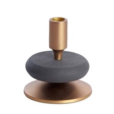Kerzenständer Schwarz Bronze