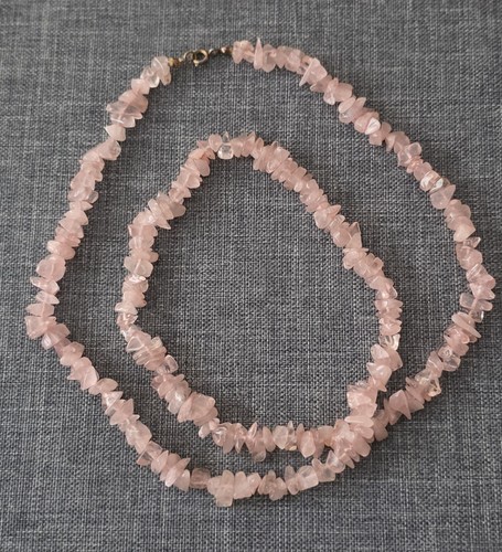 Halskette kette rosenquarz - kette,