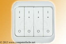 Busch-Jäger Tastsensor 6117-24G 4 Fach on/off alpha EIB KNX Powernet weiß glanz