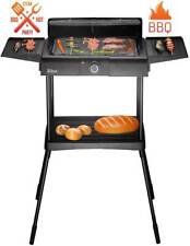 2in1 Elektrogrill Tischgrill Standgrill Barbeque Grill Elektrischer Grill