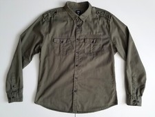 FSBN Herren Langarm-Hemd Gr. L  Grün Military