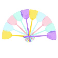 Rovar Fliegenklatsche Insektenschutz Mückenschutz 10er Pack in Pastellfarben