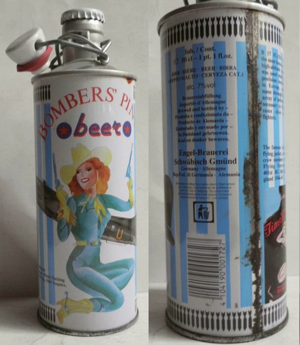Alte alu bierflasche engel - bierflasche,