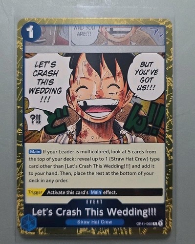 Let crash this - let's,