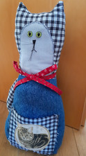 Türstopper Katze Miezekatze Türhalter Stoffkatze Puffer- HANDARBEIT