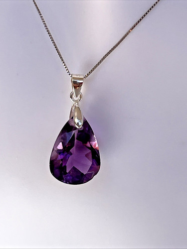 Lila amethyst anhänger - lila,