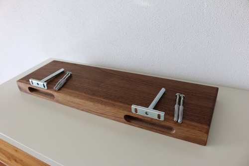 Wandboard nussbaum massiv - massiv, holz
