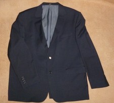 blau meliertes Herren Sakko / Anzugjacke Gr. 29 von Digel - 44% Wolle