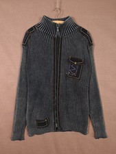 Y2K full zip faded Sweater