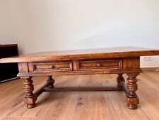 Wohnzimmertisch mit zwei Schubladen braun Eiche rustikal Landhausstil