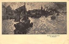 AK Gemälde von E. Nikutowski im Rebstock Künstlerkarte Postkarte Weinrestaurant